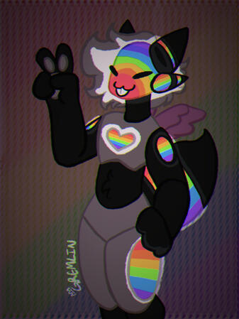 Chibi Protogen from Art Fight Chibi Protogen from Art Fight