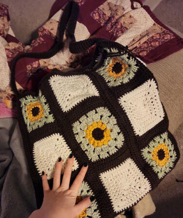 Massive granny square bag Massive granny square bag